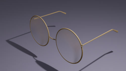 Golden Round Glasses  preview image
